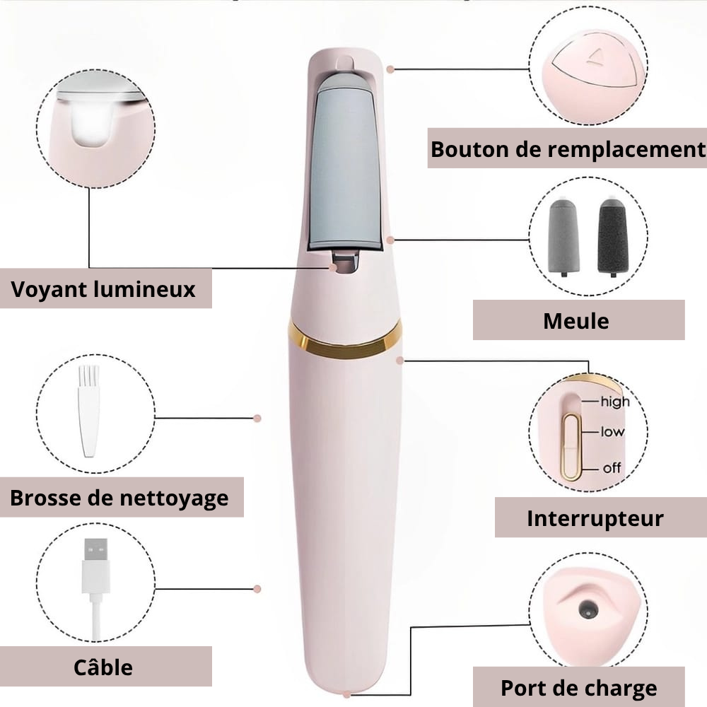 Limeuse de paume de pied électrique